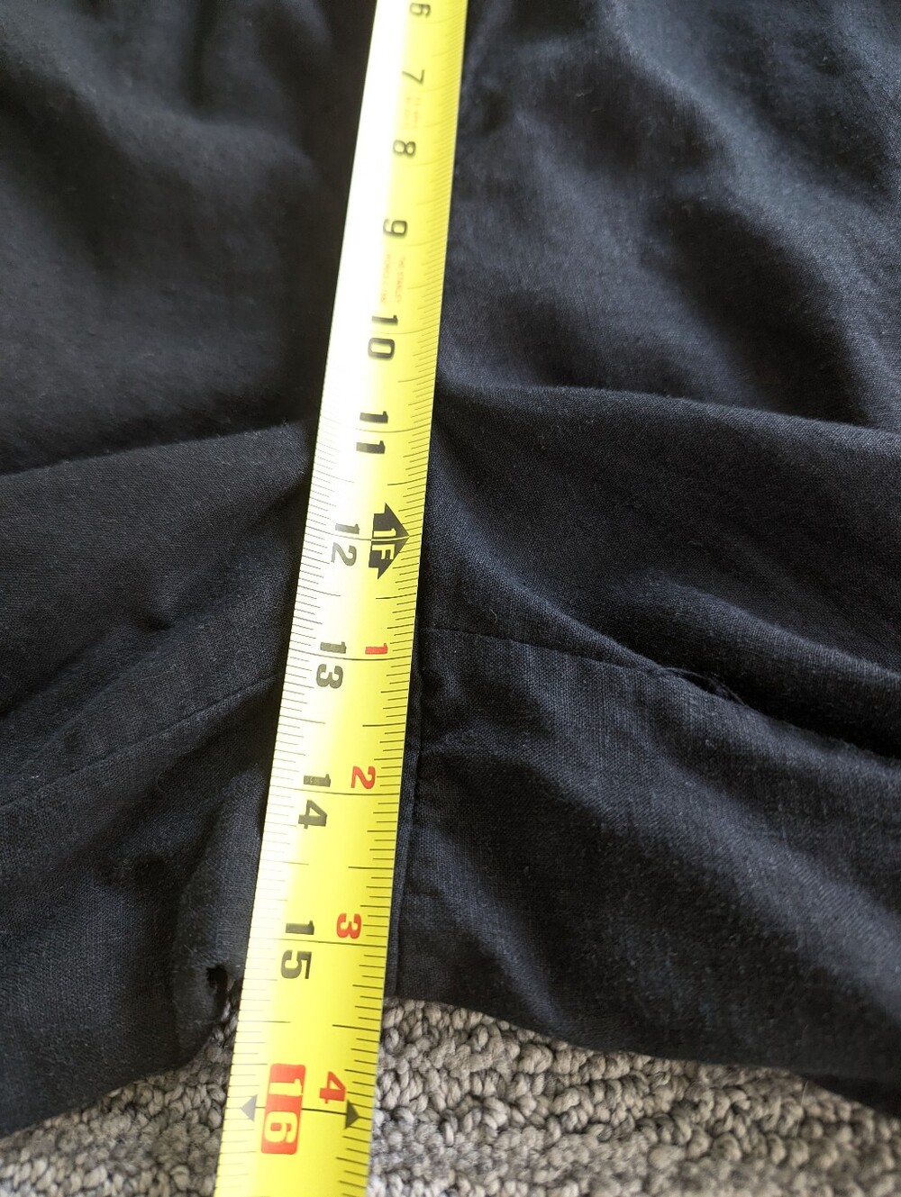 Aerie High-Waisted Wide-Leg Linen-Blend Pants Black Breathable Vacation Beach - Picture 5 of 8